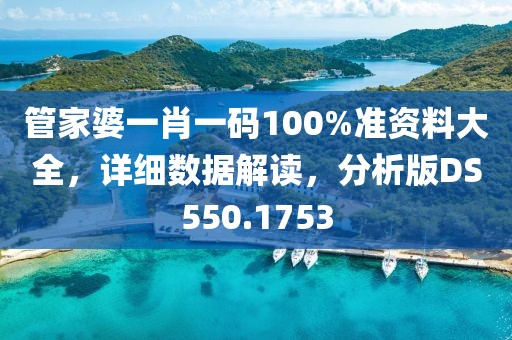 管家婆一肖一码100%准资料大全，详细数据解读，分析版DS550.1753