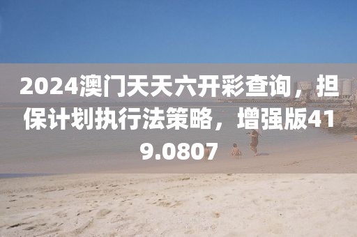 2024澳门天天六开彩查询，担保计划执行法策略，增强版419.0807