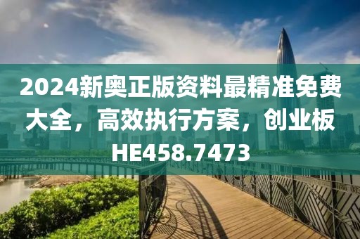 2024新奥正版资料最精准免费大全，高效执行方案，创业板HE458.7473