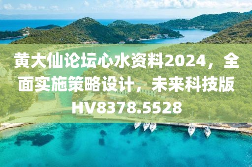 黄大仙论坛心水资料2024，全面实施策略设计，未来科技版HV8378.5528