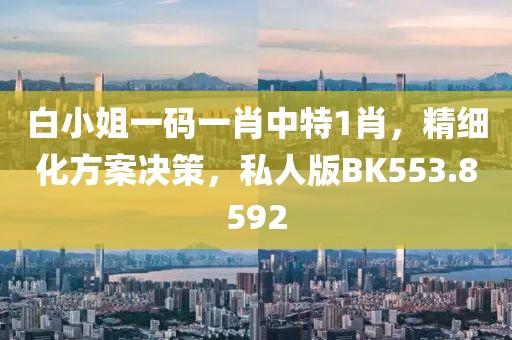 白小姐一码一肖中特1肖，精细化方案决策，私人版BK553.8592