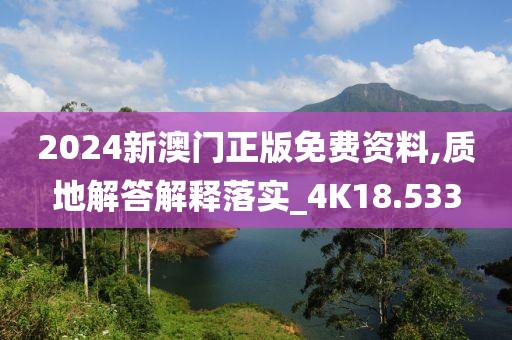 2024新澳门正版免费资料,质地解答解释落实_4K18.533