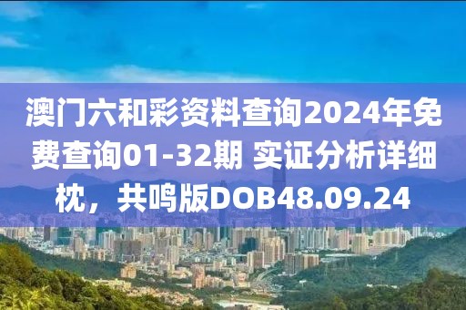 澳门六和彩资料查询2024年免费查询01-32期 实证分析详细枕，共鸣版DOB48.09.24