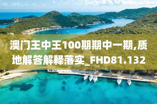 澳门王中王100期期中一期,质地解答解释落实_FHD81.132