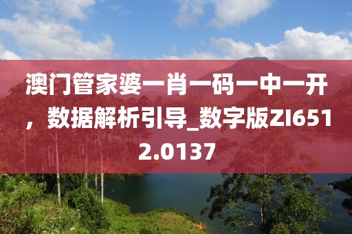 澳门管家婆一肖一码一中一开，数据解析引导_数字版ZI6512.0137