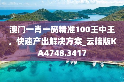 澳门一肖一码精准100王中王，快速产出解决方案_云端版KA4748.3417