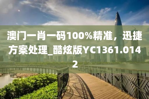 澳门一肖一码100%精准，迅捷方案处理_酷炫版YC1361.0142