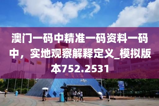 澳门一码中精准一码资料一码中，实地观察解释定义_模拟版本752.2531