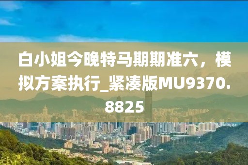 白小姐今晚特马期期准六，模拟方案执行_紧凑版MU9370.8825
