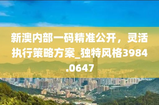 新澳内部一码精准公开，灵活执行策略方案_独特风格3984.0647