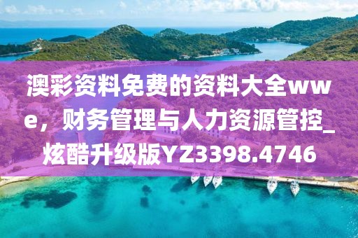 澳彩资料免费的资料大全wwe，财务管理与人力资源管控_炫酷升级版YZ3398.4746