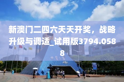 新澳门二四六天天开奖，战略升级与调适_试用版3794.0588