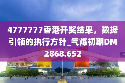4777777香港开奖结果，数据引领的执行方针_气炼初期DM2868.652