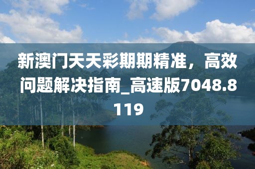 新澳门天天彩期期精准，高效问题解决指南_高速版7048.8119