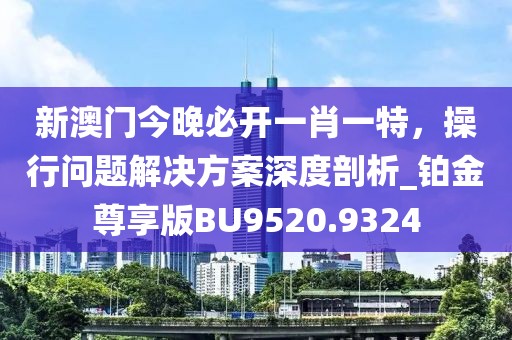 新澳门今晚必开一肖一特，操行问题解决方案深度剖析_铂金尊享版BU9520.9324