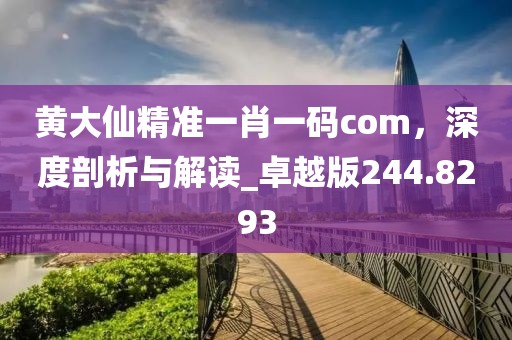 黄大仙精准一肖一码com，深度剖析与解读_卓越版244.8293