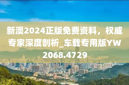 新澳2024正版免费资料，权威专家深度剖析_车载专用版YW2068.4729