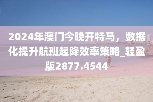 2024年澳门今晚开特马，数据化提升航班起降效率策略_轻盈版2877.4544