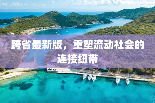 跨省最新版，重塑流动社会的连接纽带