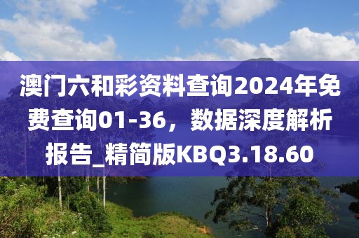 澳门六和彩资料查询2024年免费查询01-36，数据深度解析报告_精简版KBQ3.18.60