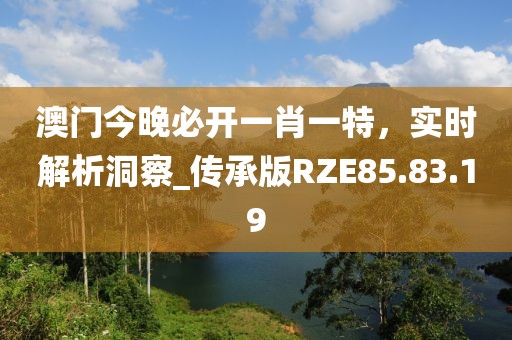 澳门今晚必开一肖一特，实时解析洞察_传承版RZE85.83.19