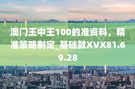 澳门王中王100的准资料，精准策略制定_基础款XVX81.69.28