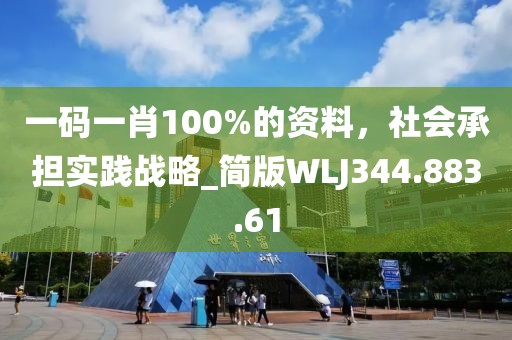 一码一肖100%的资料，社会承担实践战略_简版WLJ344.883.61