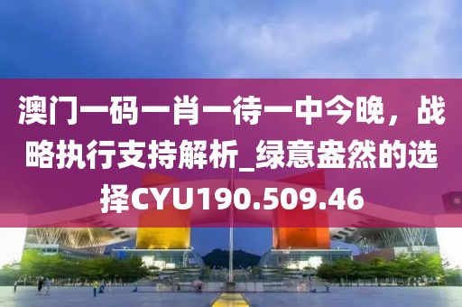 澳门一码一肖一待一中今晚，战略执行支持解析_绿意盎然的选择CYU190.509.46