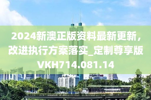 2024新澳正版资料最新更新，改进执行方案落实_定制尊享版VKH714.081.14