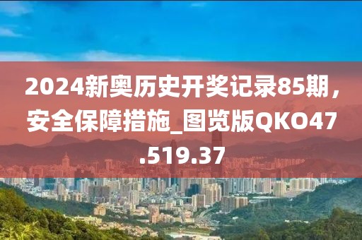 2024新奥历史开奖记录85期，安全保障措施_图览版QKO47.519.37