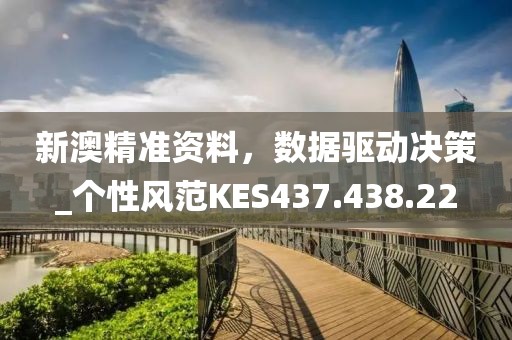 新澳精准资料，数据驱动决策_个性风范KES437.438.22