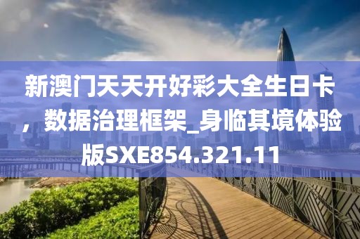 新澳门天天开好彩大全生日卡，数据治理框架_身临其境体验版SXE854.321.11