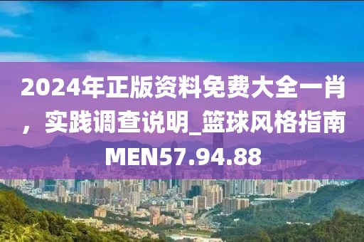 2024年正版资料免费大全一肖，实践调查说明_篮球风格指南MEN57.94.88