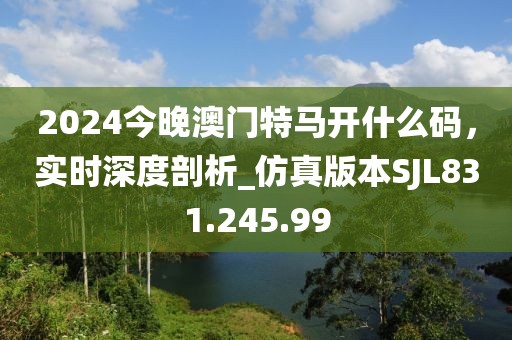 2024今晚澳门特马开什么码，实时深度剖析_仿真版本SJL831.245.99
