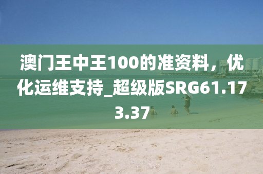 澳门王中王100的准资料，优化运维支持_超级版SRG61.173.37