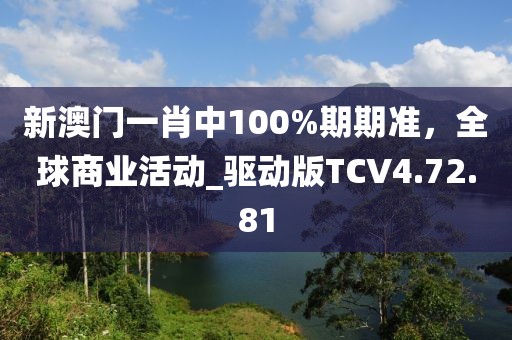 新澳门一肖中100%期期准，全球商业活动_驱动版TCV4.72.81