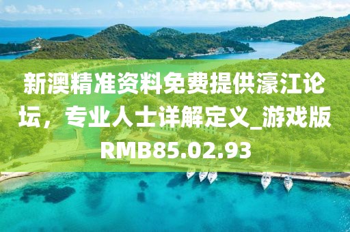 新澳精准资料免费提供濠江论坛，专业人士详解定义_游戏版RMB85.02.93