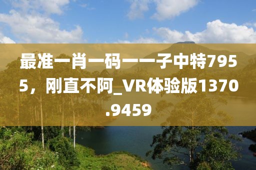 最准一肖一码一一子中特7955，刚直不阿_VR体验版1370.9459