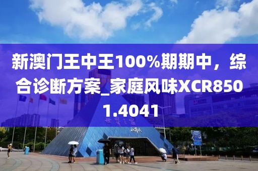 新澳门王中王100%期期中，综合诊断方案_家庭风味XCR8501.4041