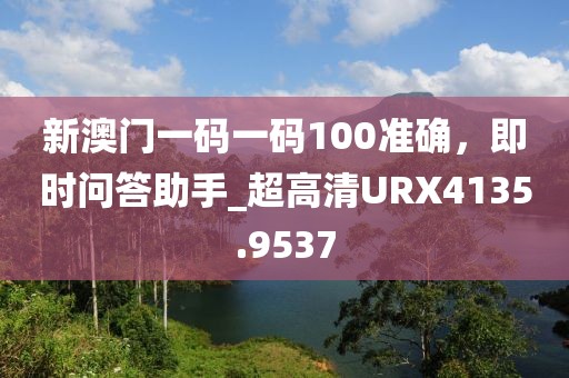 新澳门一码一码100准确，即时问答助手_超高清URX4135.9537
