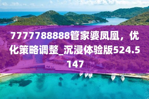 7777788888管家婆凤凰，优化策略调整_沉浸体验版524.5147