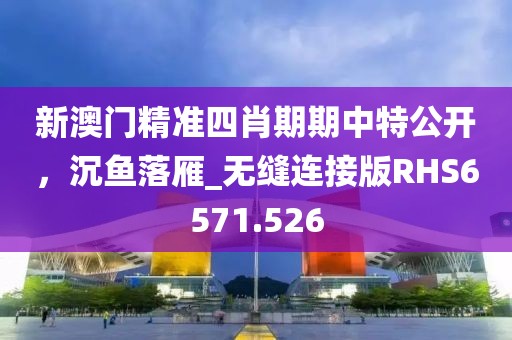 新澳门精准四肖期期中特公开，沉鱼落雁_无缝连接版RHS6571.526