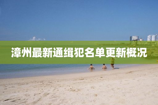 漳州最新通缉犯名单更新概况