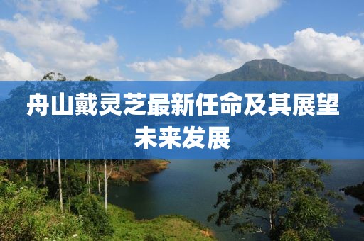 舟山戴灵芝最新任命及其展望未来发展