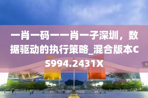 一肖一码一一肖一子深圳，数据驱动的执行策略_混合版本CS994.2431X