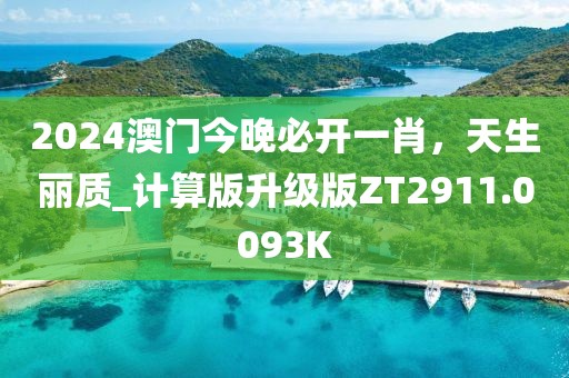 2024澳门今晚必开一肖，天生丽质_计算版升级版ZT2911.0093K