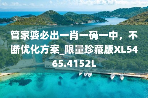 管家婆必出一肖一码一中，不断优化方案_限量珍藏版XL5465.4152L