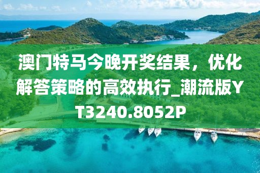 澳门特马今晚开奖结果，优化解答策略的高效执行_潮流版YT3240.8052P