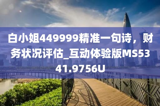 白小姐449999精准一句诗，财务状况评估_互动体验版MS5341.9756U