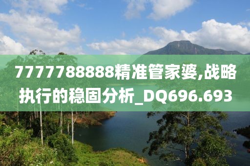 7777788888精准管家婆,战略执行的稳固分析_DQ696.693